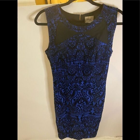 Beige by eci  sleeveless embroidered Dress Size 8 - Picture 7 of 7